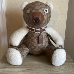 Coach Bear in signature canvas